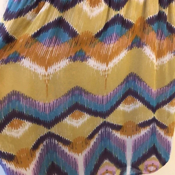 ANTHROPOLOGIE Dress Size Small Charlie Jade 100% Silk retro mod 70’s - Picture 4 of 12